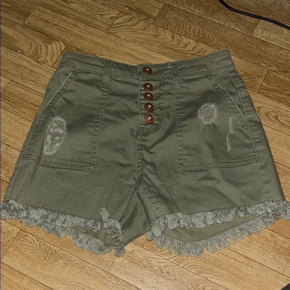 No Boundaries High Rise Jean Shorts